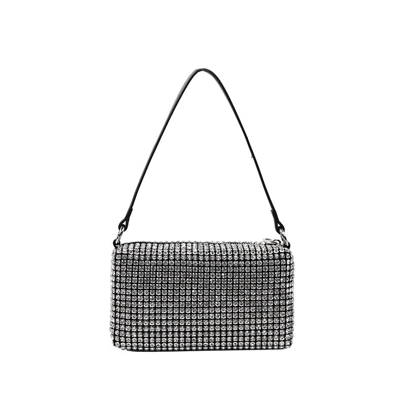 King Rhinestone Fashion Crystal Underarm Portable Handbags