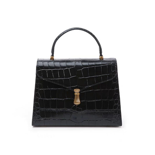 Women's High-grade Crocodile Pattern Red Wedding Portable Shoulder Bags
