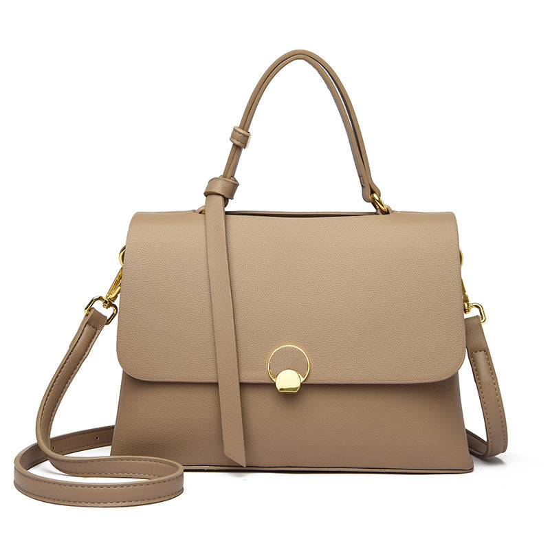 Women's Popular Texture Color Matching Portable For Girlfriend Handbags
