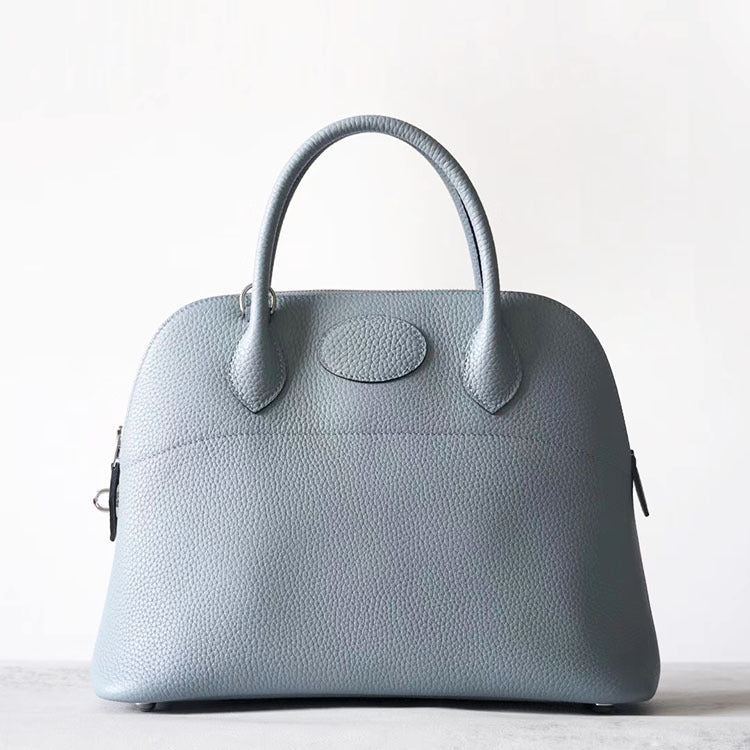 Half Handmade First Layer Cowhide Bowling Crossbody Bags