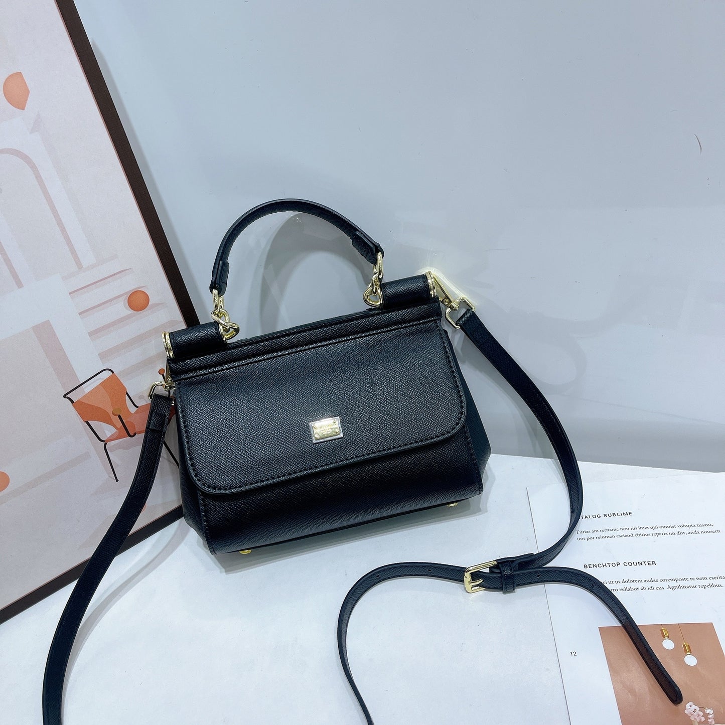 Palm Print Fashionable High Banquet Feeling Bags