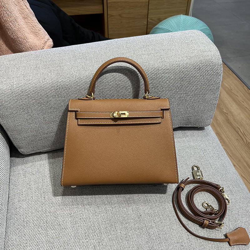 Women's Second Generation Palm Print Kelly Leather Fashion Pouches Mini Shoulder Bags