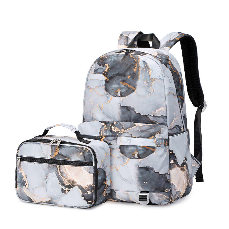 Trendy Two-piece Set Female High Printing Backpacks