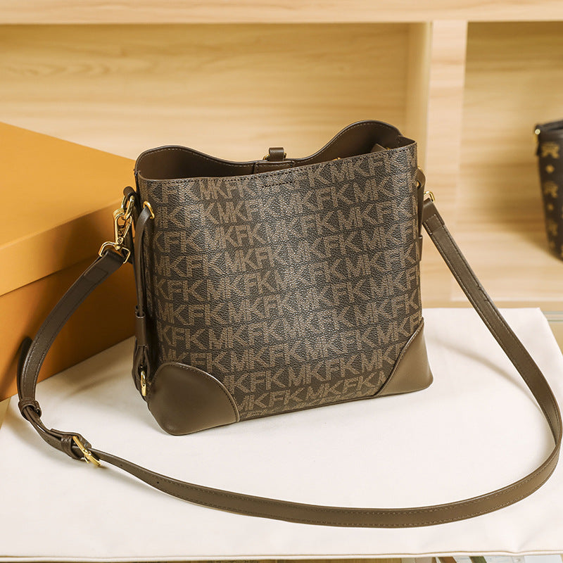 Women's Western Style High-grade Letter Vintage Print Handbags