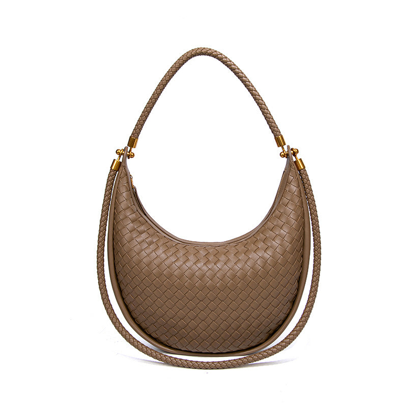 Women's Fashion Hand-woven Portable Selenodont Niche Underarm Handbags