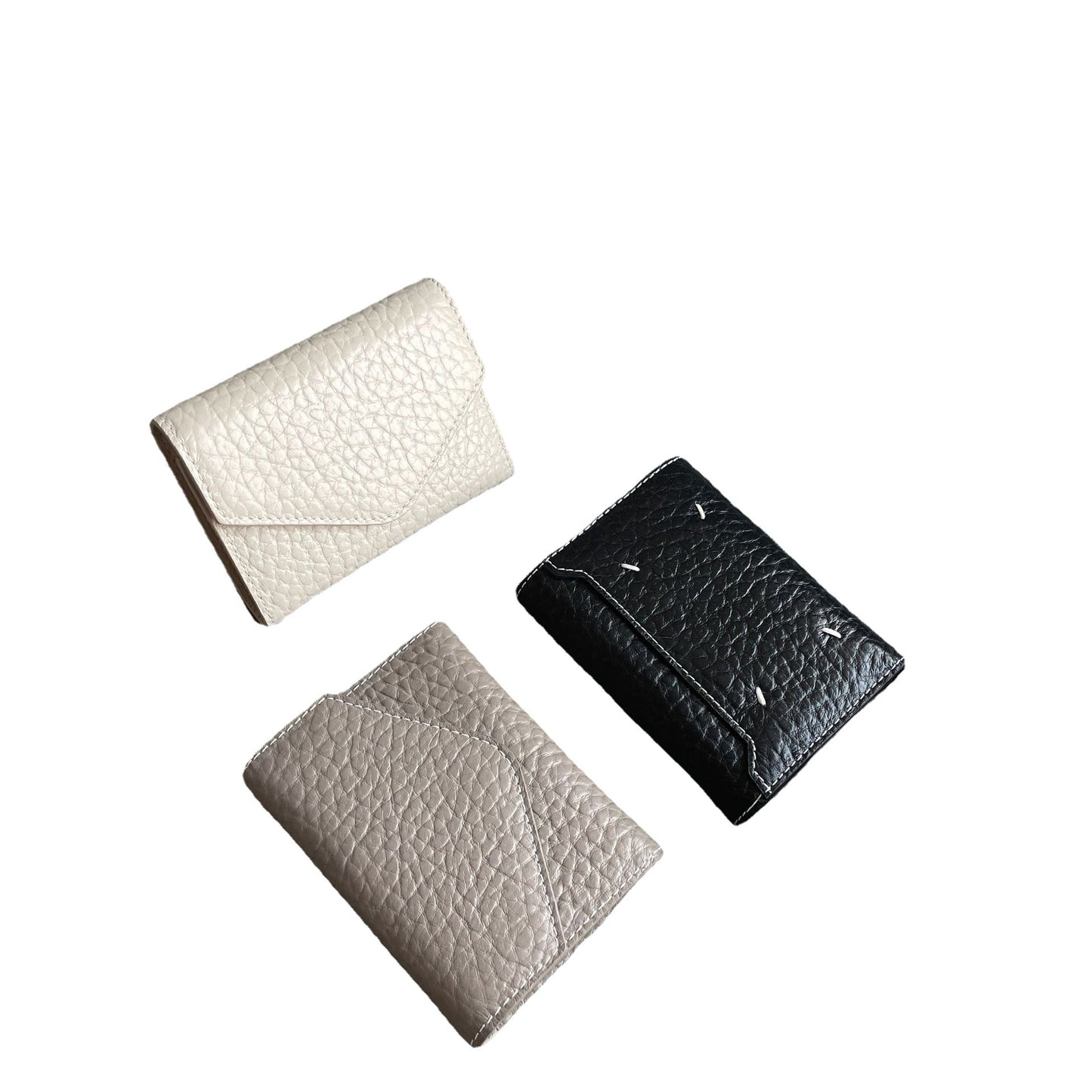 Women's & Men's & Niche Style Neutral Tri Fold Flip Ladies Wallets