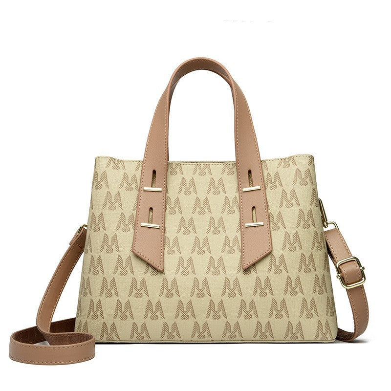 Women's High Sense Printed Fashion Commuter Large Handbags