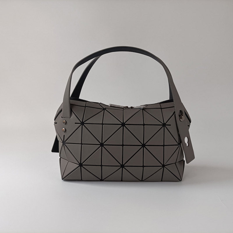 Women's Stitching Geometric Diamond Pattern Fashion Dumpling Bags