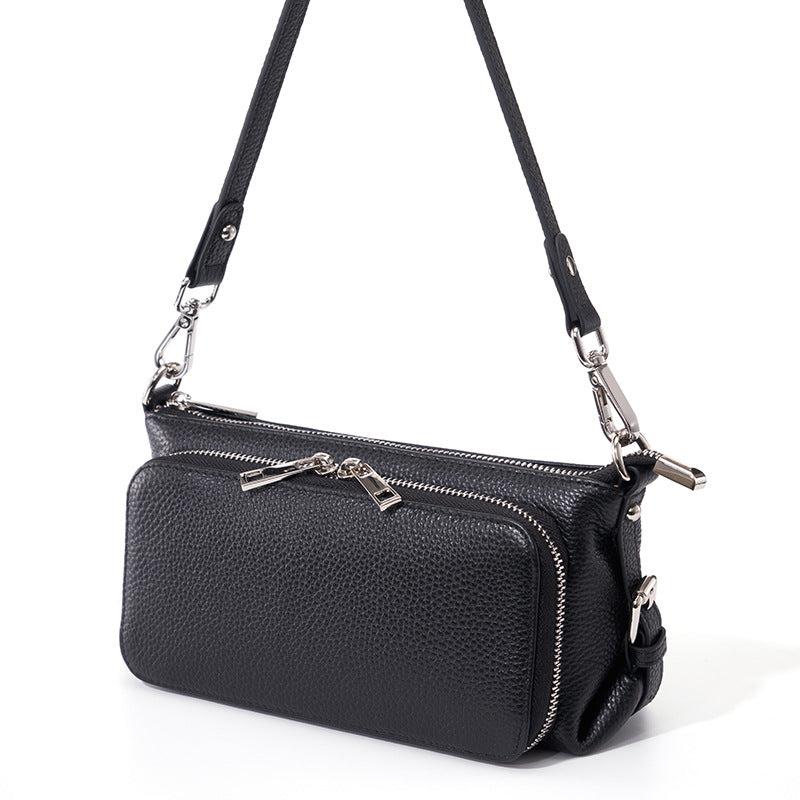 Women's Genuine Leather Fashion Large Capacity Underarm Crossbody Bags