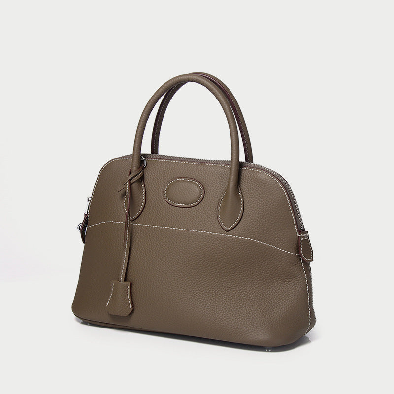 Women's First Layer Cowhide Leather Shell Handbags