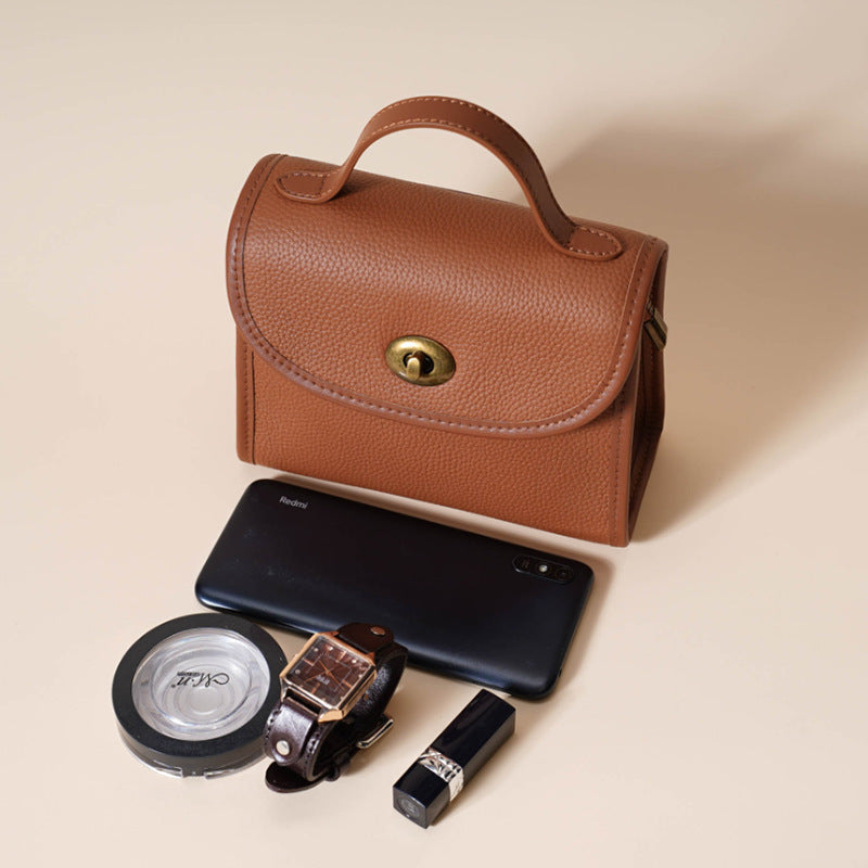 Women's Trendy Genuine Leather Fashionable High-grade Portable Shoulder Bags