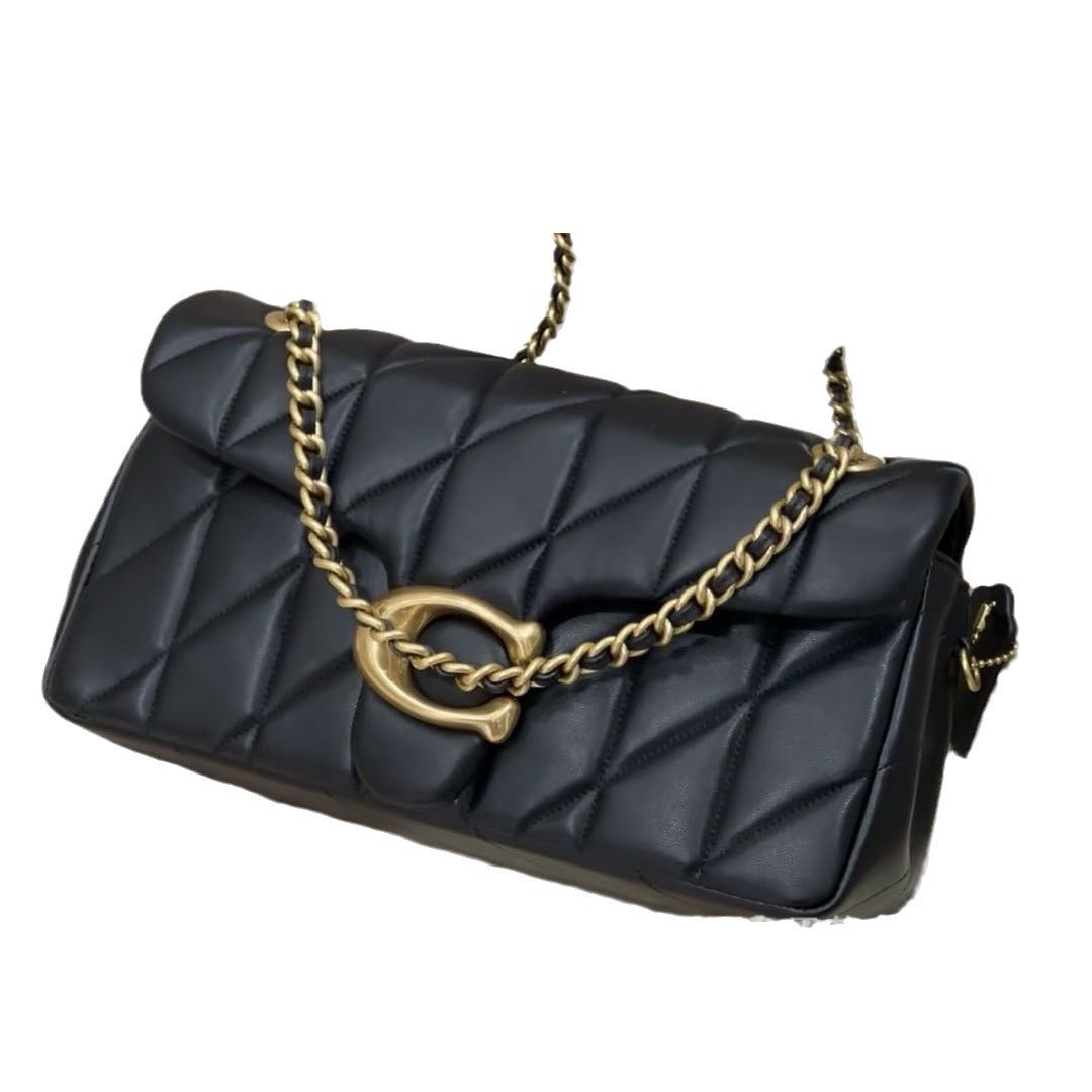 Women's Diamond Plaid Stitching Underarm Dionysian Chain Shoulder Bags