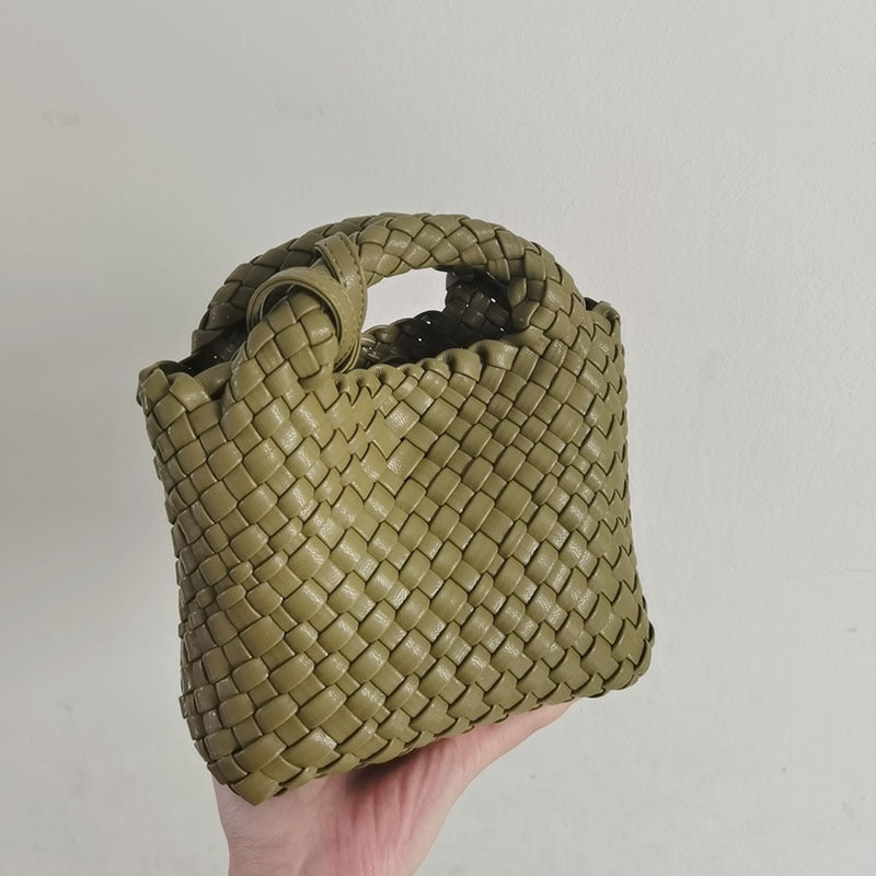 Women's Hand-woven Summer Soft Leather Underarm High-grade Armpit Bags
