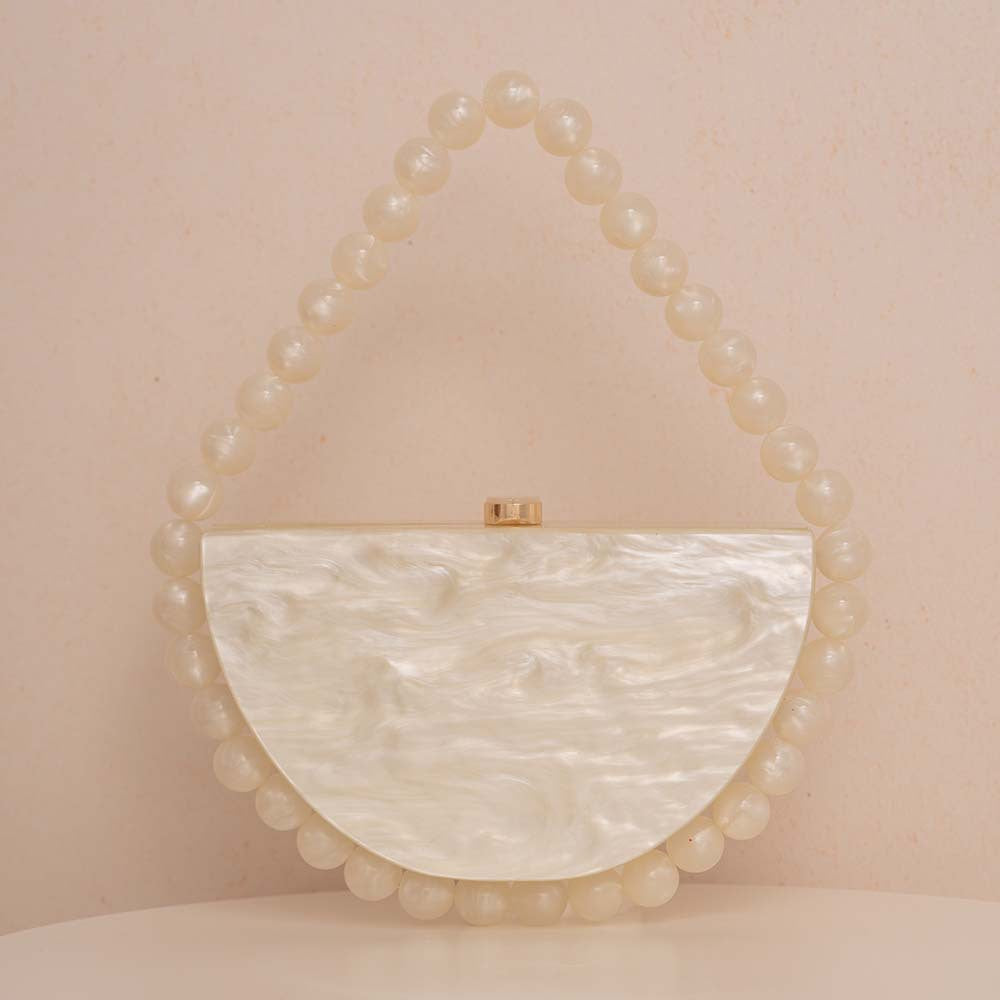 Women's Pearl Vintage Leopard Print Acrylic Hawksbill Simple Evening Bags