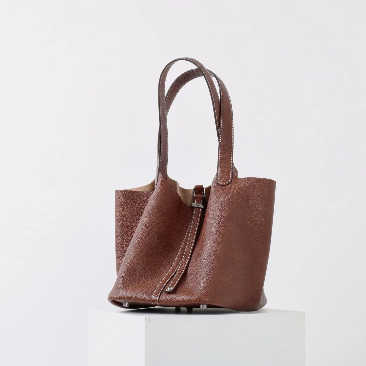 Women's Vegetable Basket Genuine Leather Large Capacity Crossbody Bags