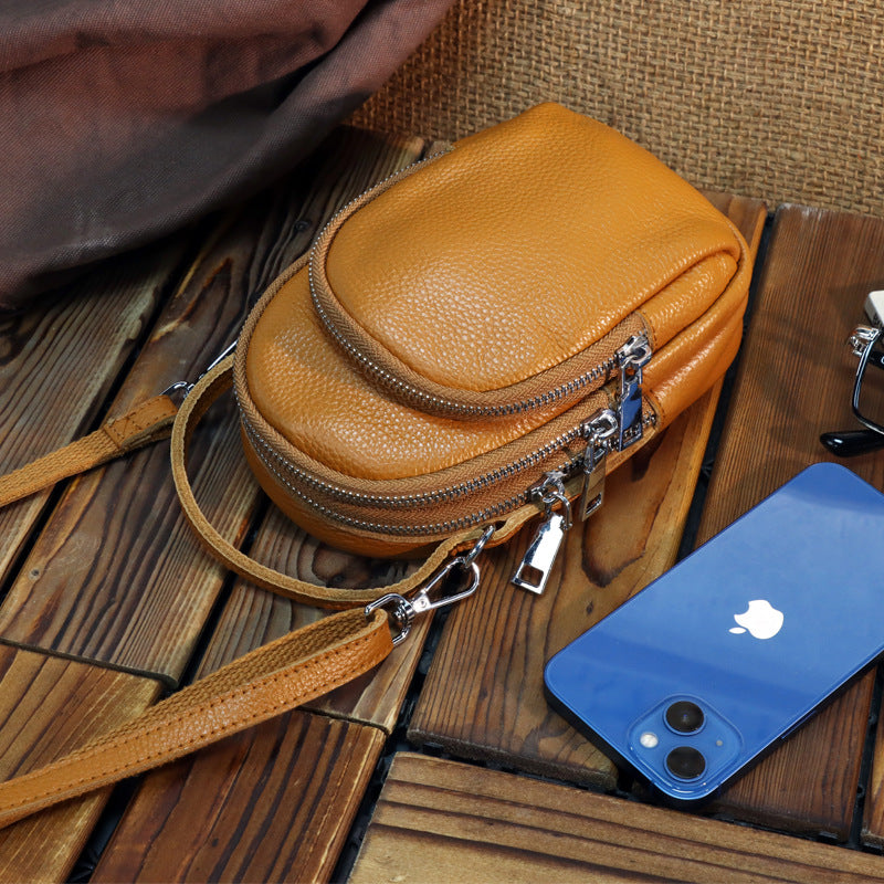 Women's Genuine Leather Mini Soft Simple Crossbody Bags