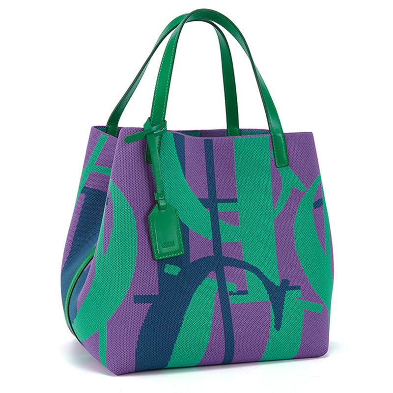 Women's Spring Fashion Letter Design Large Capacity Shoulder Bags