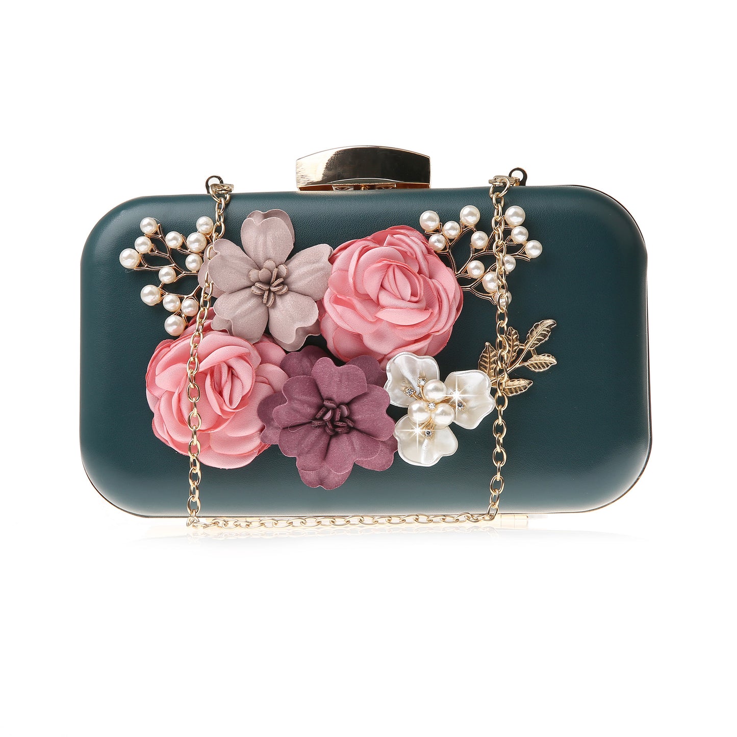 Support Korean Cute Flower Banquet Clutch Evening Bags