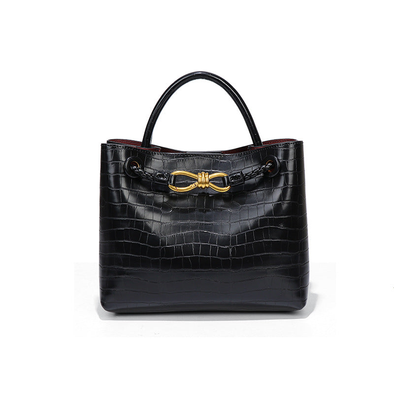 Women's Stone Pattern High-grade Versatile Retro Bags
