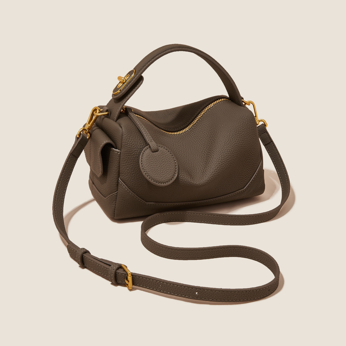 Women's Foxer Genuine Leather Pillow Large Capacity Crossbody Bags