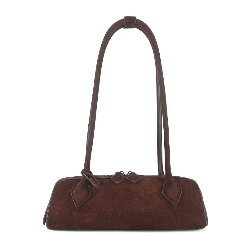 Women's Minority Vintage Underarm Baguette Genuine Leather Armpit Bags