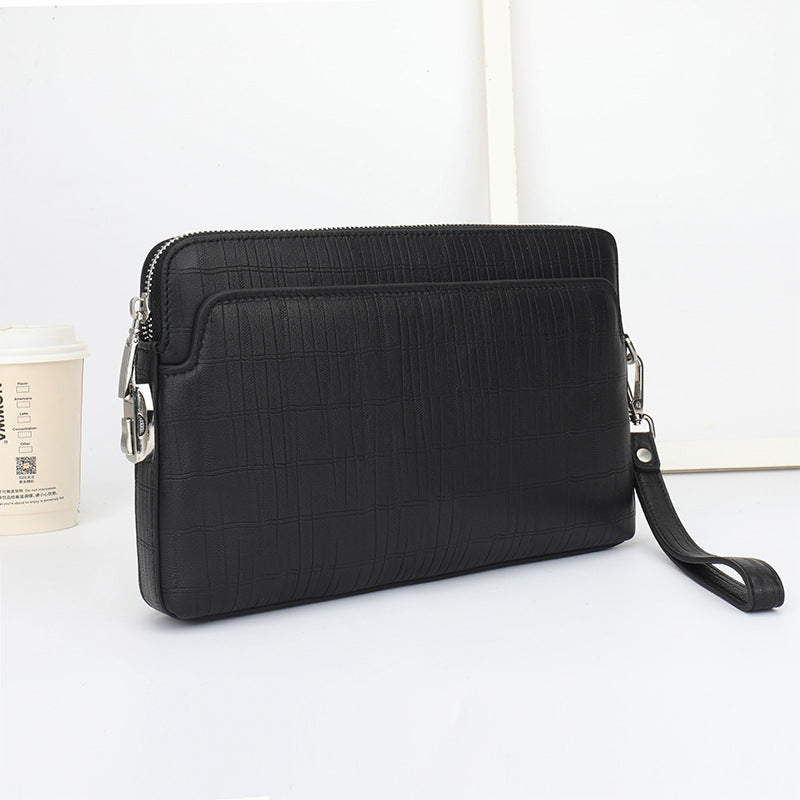 Men's Clutch Envelope Business Commute Layer Cowhide Bags