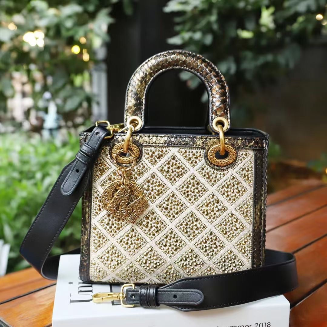 Women's Summer High Sense Genuine Leather Diana Crossbody Bags