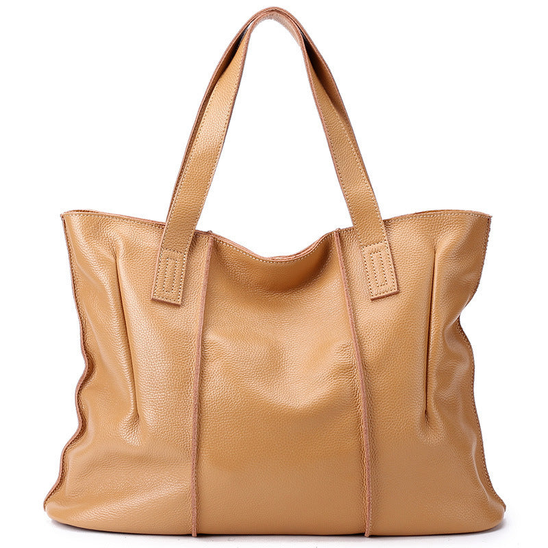 Women's Cowhide Leather Female Large Capacity Genuine Bags