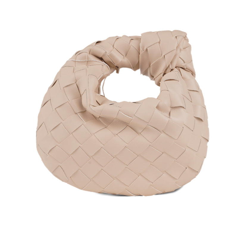 Women's Spring Commuter Portable Cloud Hand-woven Underarm Armpit Bags
