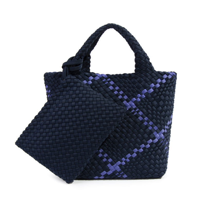 Capacity Hand-woven Retro Portable Texture Popular Handbags