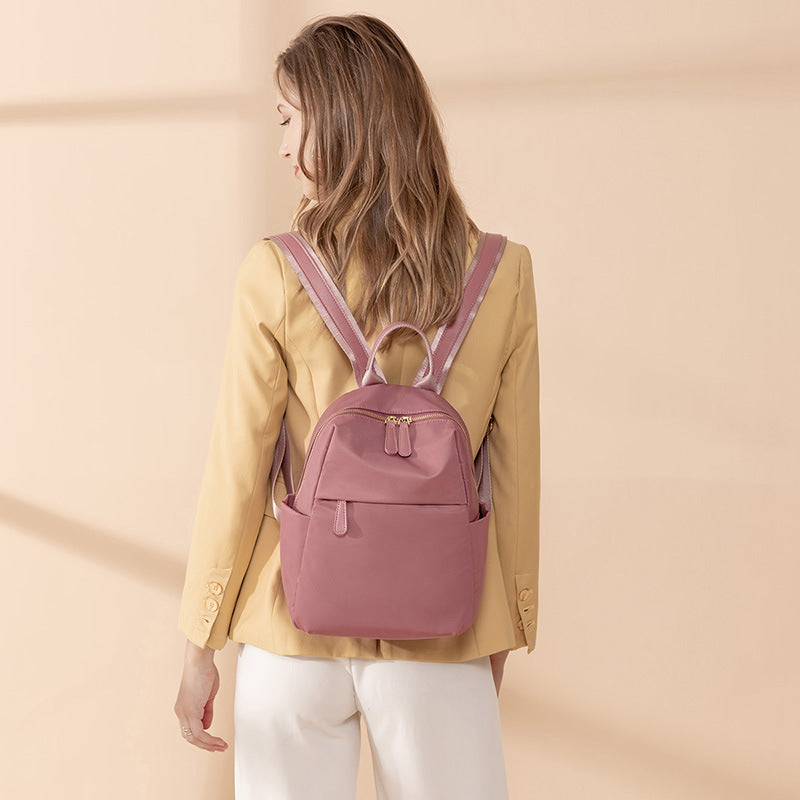 Women's Simple Oxford Cloth Lightweight Commuter Canvas Large Backpacks
