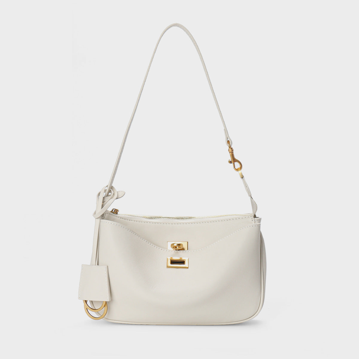 Niche Genuine Leather Kelly Underarm Mahjong Bags