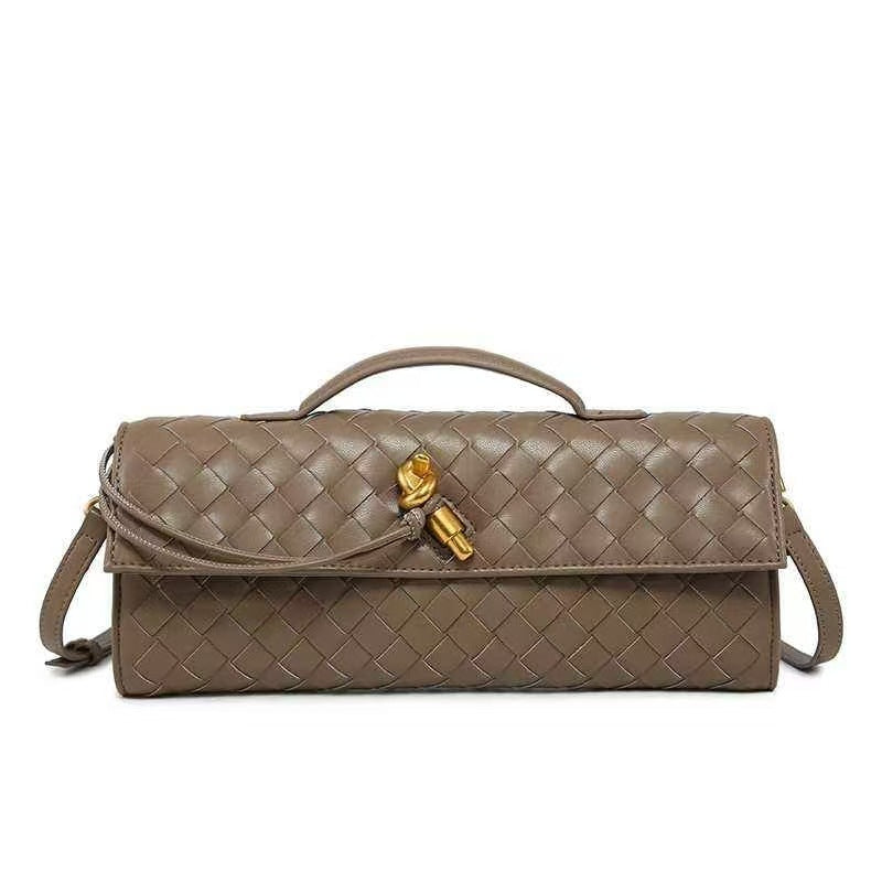 Woven Dinner Clutch Fashion Long Bolt Evening Bags