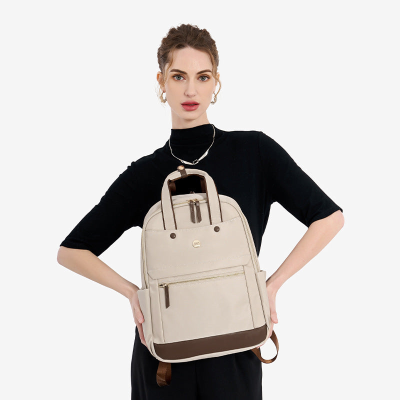 Women's & Men's & Simple Commuter Computer Canvas Large Backpacks