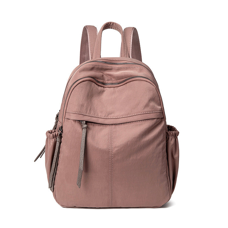 Women's Korean Fashionable Oxford Cloth Simple College Backpacks