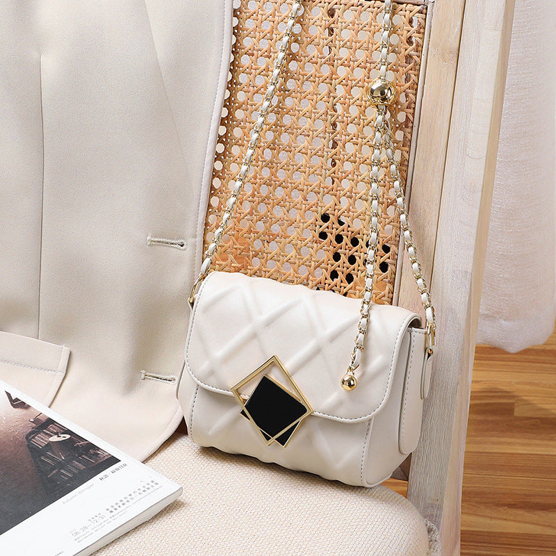 Women's Fashionable Genuine Leather High-grade Chain Crossbody Bags