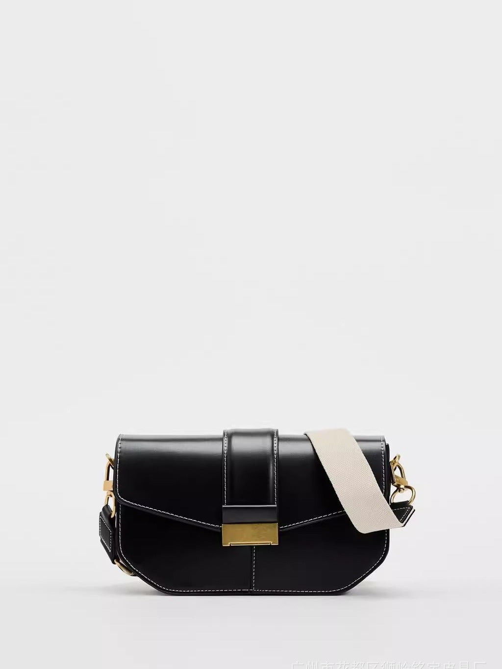 Women's Simple Black Flip Original Fashion Armpit Bags
