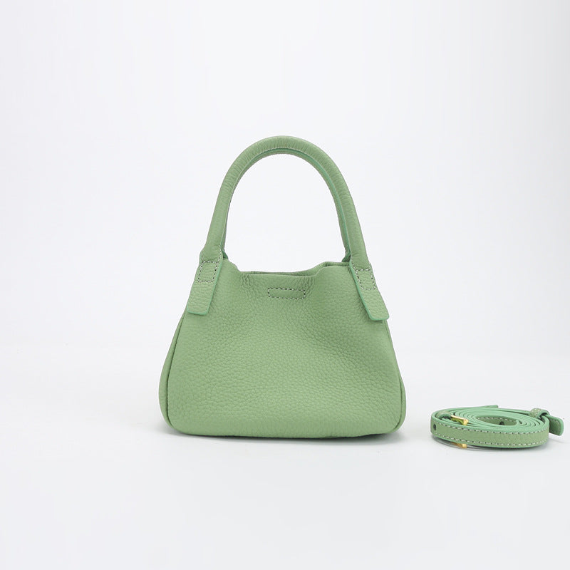 Women's Simple Vegetable Basket Niche Leather Fashion Shoulder Bags