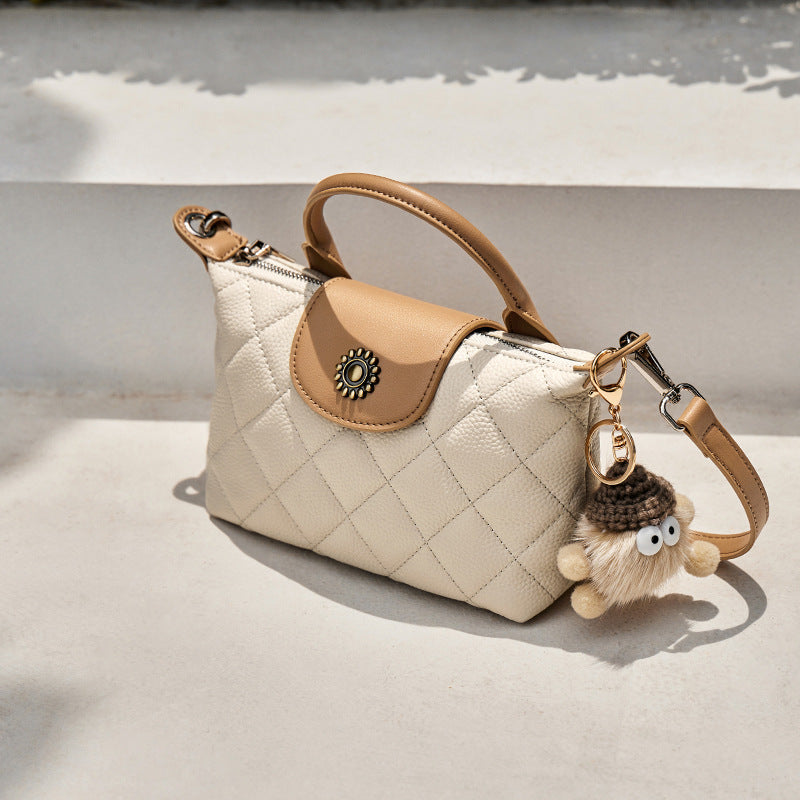Women's Summer High-grade Dumpling Genuine Leather Handbags