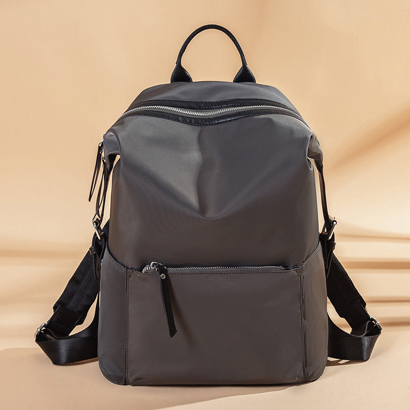 Cloth Simple Waterproof Large Capacity Solid Backpacks
