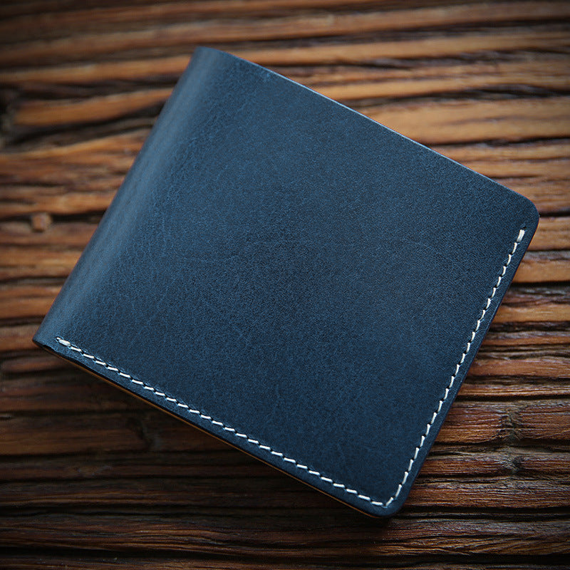 Men's Handmade Retro Leather First Layer Cowhide Men's Wallets
