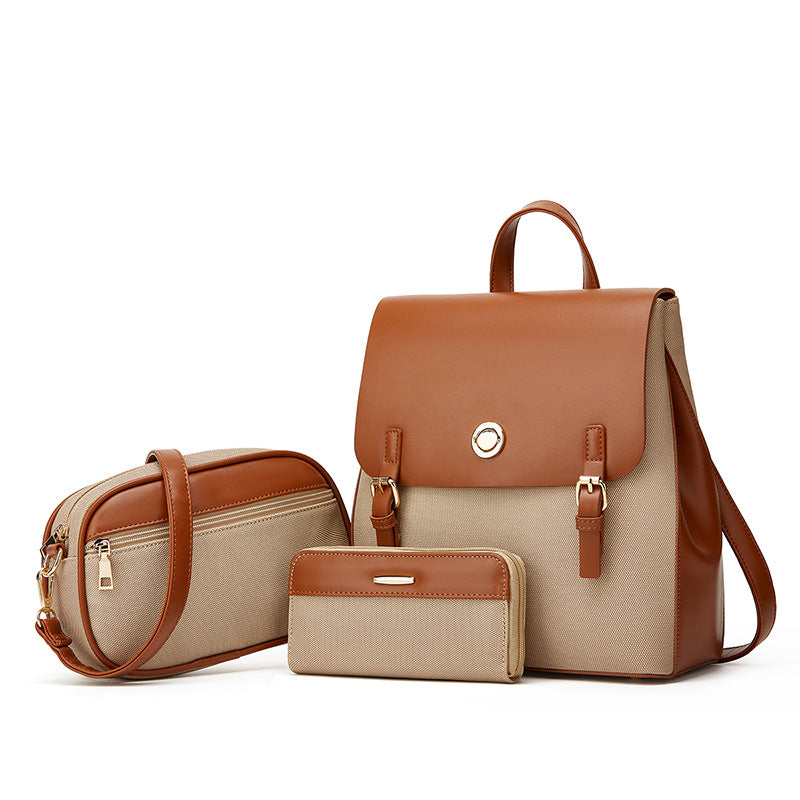 Women's Comfortable Pretty Three-piece Set Fashion Backpacks