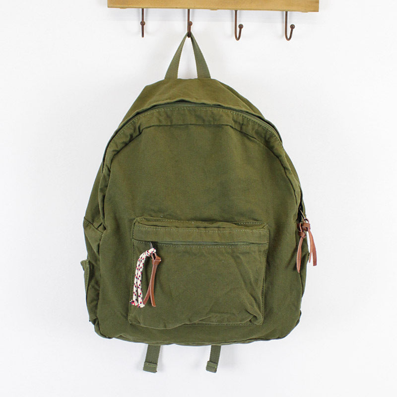 Style Washed Canvas Simple Mori Literary Backpacks
