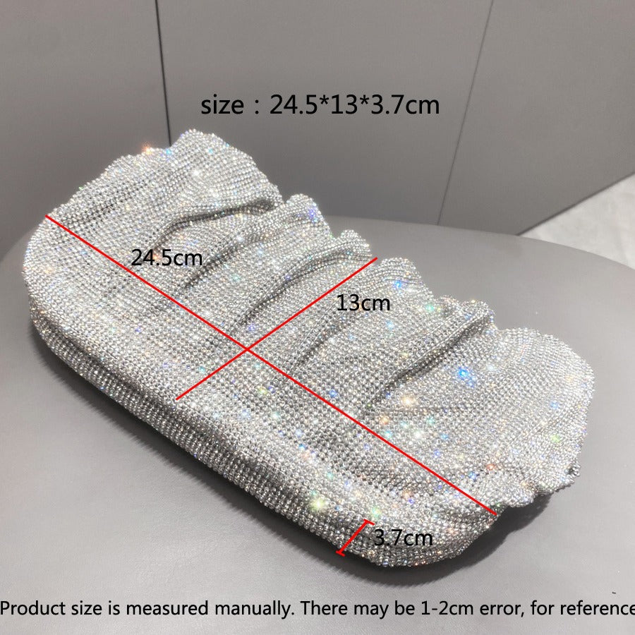 Women's Shiny Rhinestone Clutch Crystal Diamond Dinner Handbags