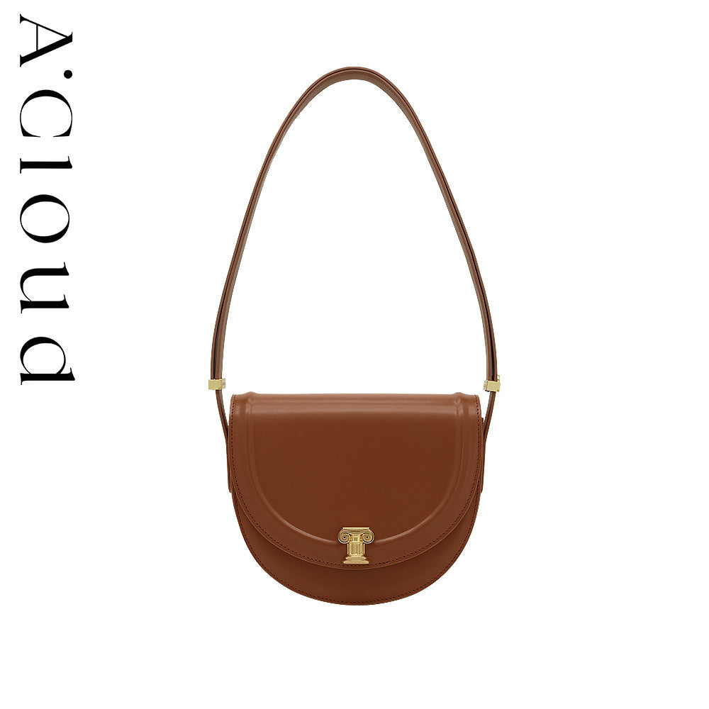 Women's Roman Column Sunset Saddle Underarm Niche Crossbody Bags