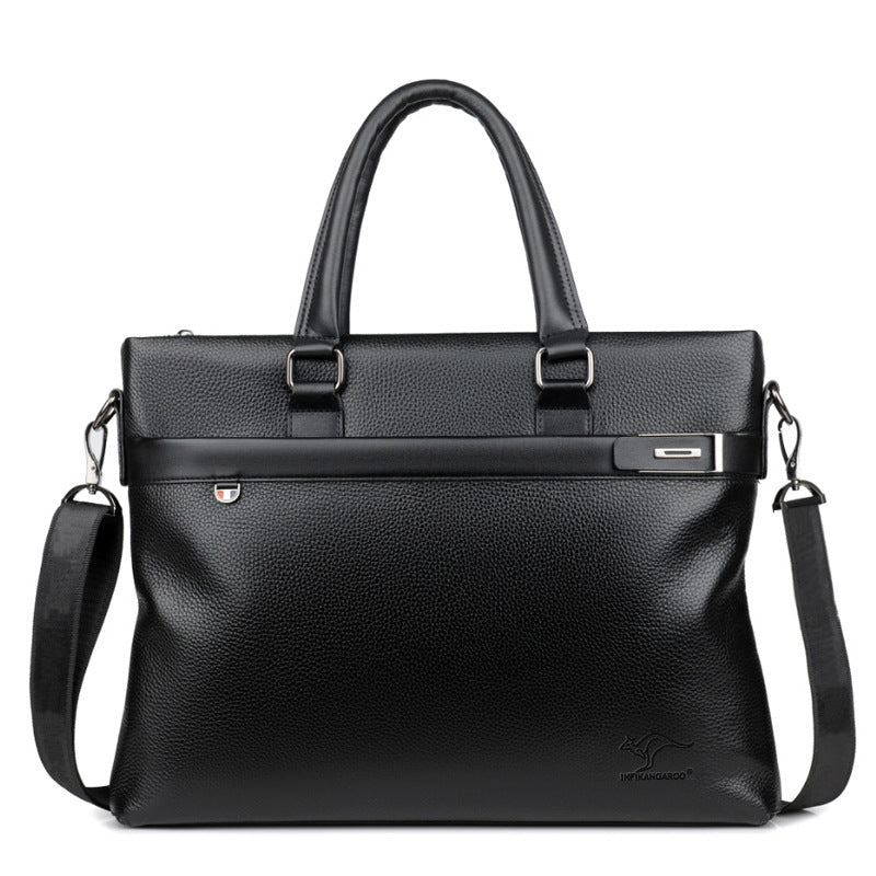 Men's First Layer Cowhide Single Business Leather Men's Bags
