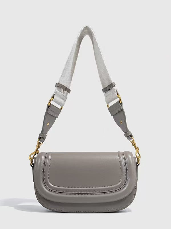 Women's Z Saddle Wide Strap Underarm Flip Crossbody Bags