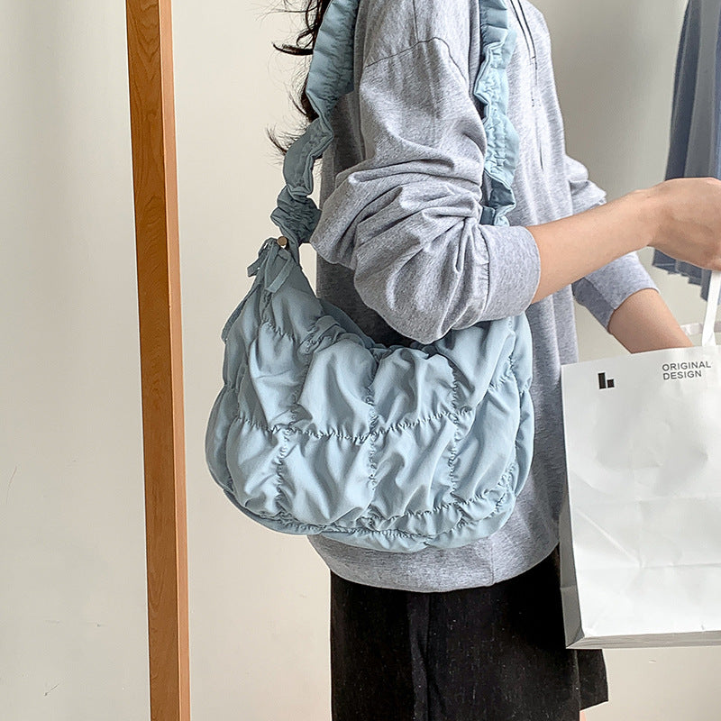 Pleated Puff Cloud Fashion Large Capacity Bags