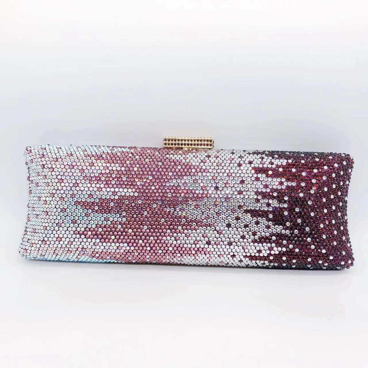 Women's Wei Mermaid Order Diamond Hollow Rhinestone Evening Bags