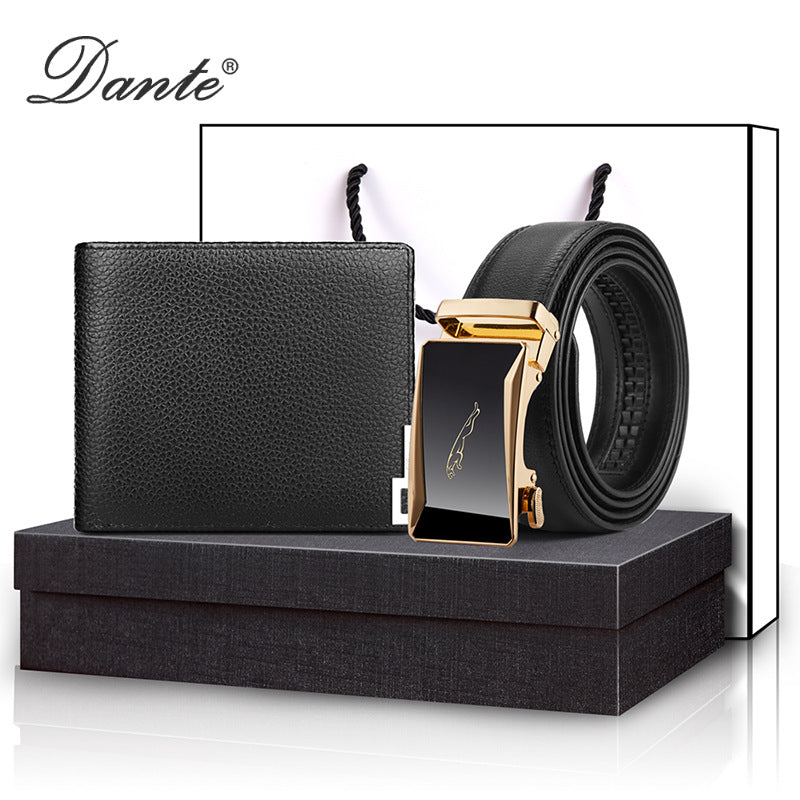 Men's Genuine Cattlehide Leather Surface Practical Suit Men's Wallets